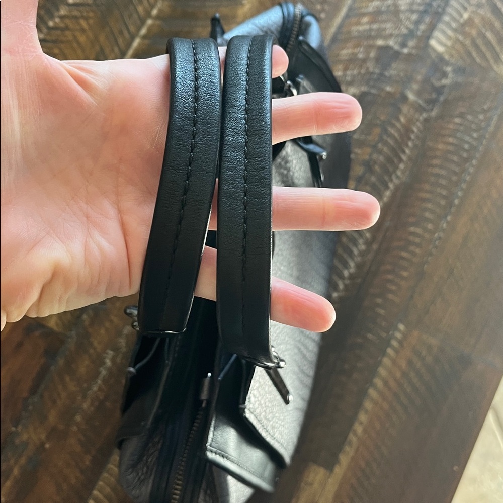 Coach Dreamer Black Textured Shoulder Bag - Picture 8 of 10